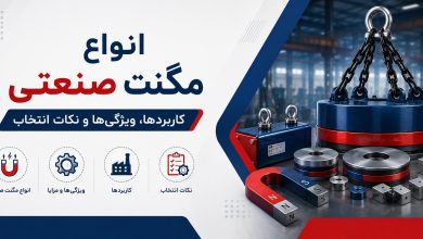انواع مگنت صنعتی | کاربردها، ویژگیها و نکات انتخاب